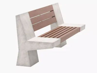Street Bench V2 3D model