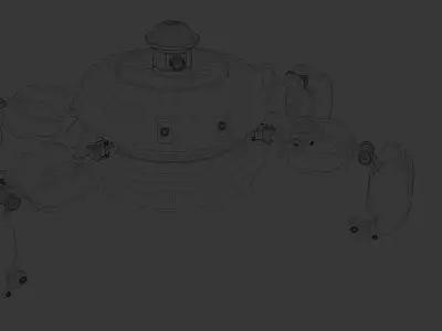 Dron-Crab Robot 3D model