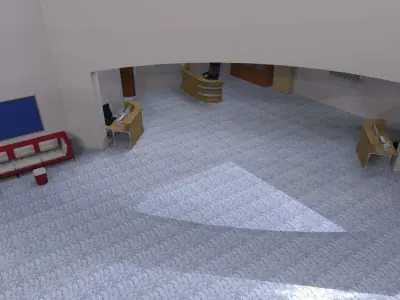Interior Hall A131 3D SketchUp Model  Renders 3D model