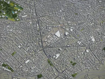 Amman Low-poly 3D model