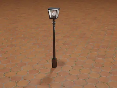 Classic Street Light Free 3D model
