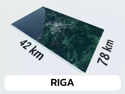 Riga Latvia City Landscape 3D Model 3D model