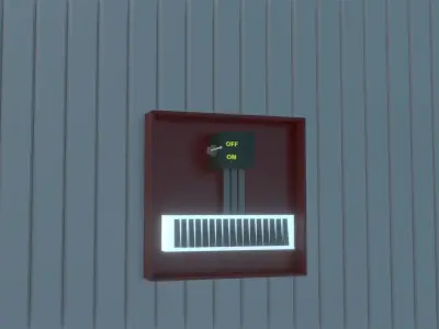 Ware House Low-poly 3D model