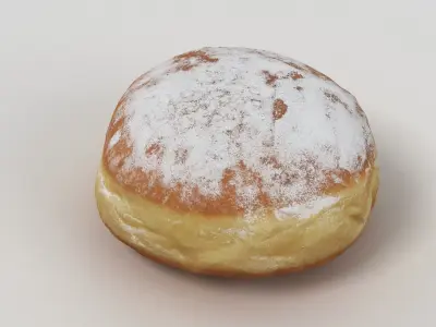 Donut 001 Low-poly 3D model