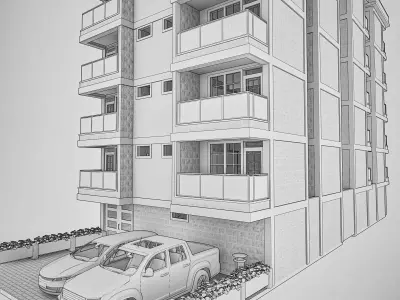 Apartment Exterior 3D model