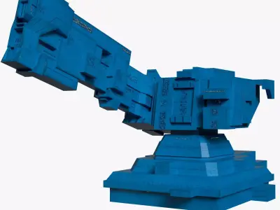 Quarantine Enforcement Platform Low-poly 3D model