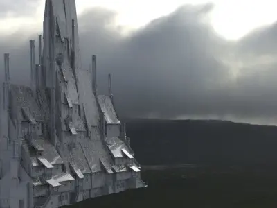 Village council chambers  horror 1 3D 3D model