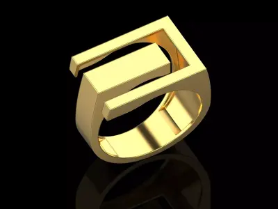 Abstract Ring N134 3D print model