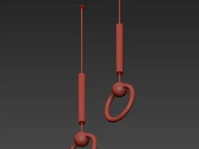 Lee Broom Ring Suspension Lamp 3D model