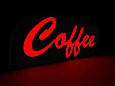 Neon Sign M01 Free low-poly 3D model