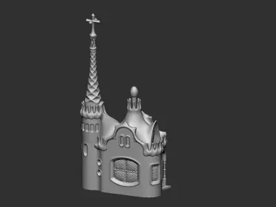 Park Guell Administration Pavilion 3D print model