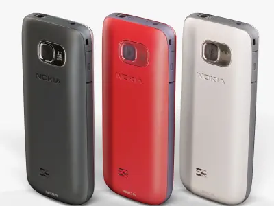 Nokia C2-01 Low-poly 3D model