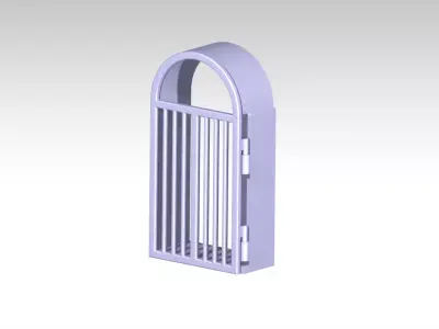 Open movable Gate 3D print model