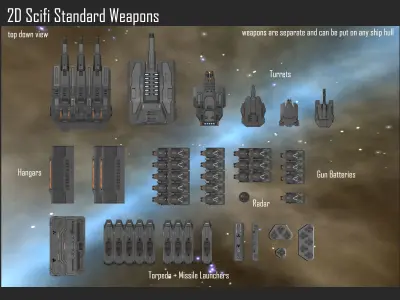 2D Space Structures Collection Texture