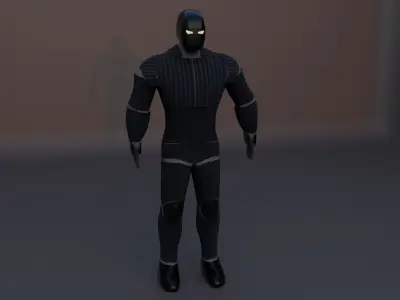Carbon Fibre Guard Robot 3D model