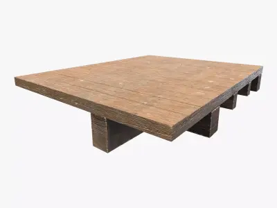 Medieval Floor V03 Low-poly 3D model