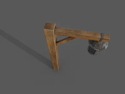 Light Post  3D Model Low-poly 3D model