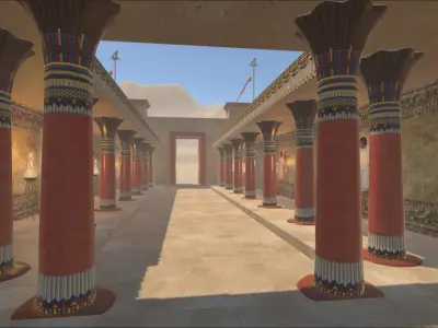 Egyptian labyrinth VR Low-poly 3D model