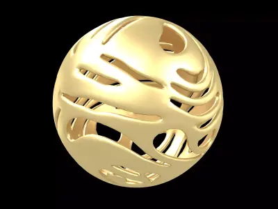 Abstract Sphere v14 001 Low-poly 3D model