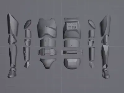 Clone Trooper Armor Sixth Scale Hot Toys Figures Compatible 3D print model