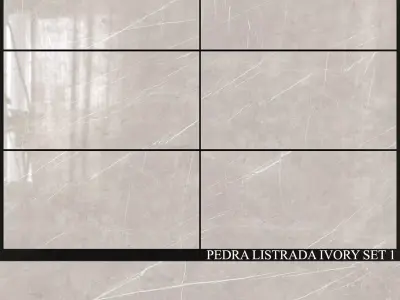 Decovita Pedra Listrada Ivory 600x1200 Set 1 3D model