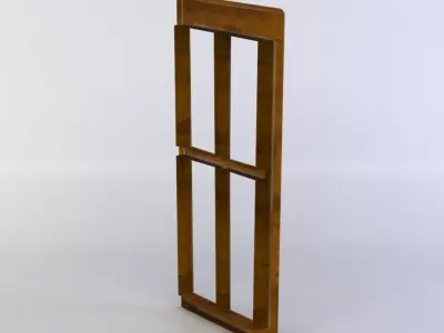 Window frame Low-poly 3D model