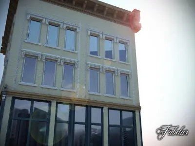 Building 02 Low-poly 3D model