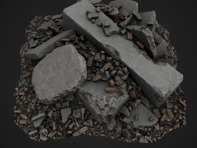 Debris Piles  Free 3D model