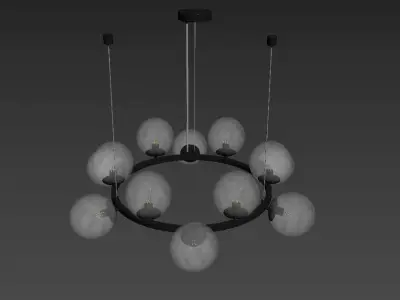 Odeon light modern Tovi chandelier 3D model