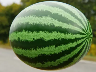 Realistic Watermelon Shader - Fully Procedural Texture Texture