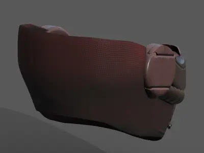 Gas mask respirator scifi futuristic 3d Artist  Low-poly 3D model shop