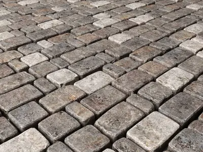 Paving stone old 3D model