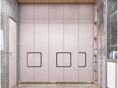 PD01 BATHROOM Low-poly 3D model