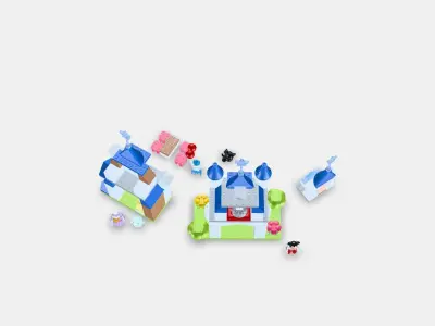 LEGO DUPLO - Disney 3-in-1 Enchanted Castle 10998 3D model