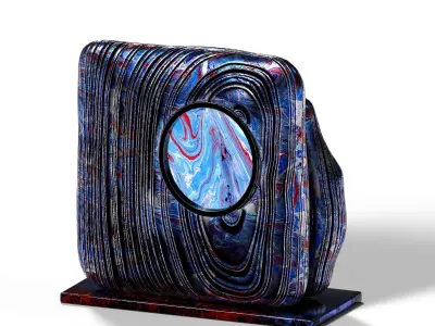 chair living armchair velvet Free low-poly 3D model