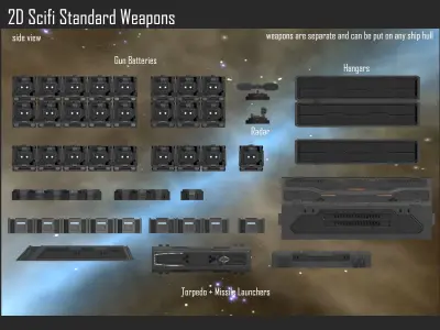 2D Frigates Collection II Texture