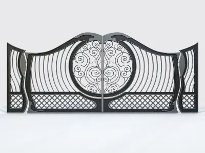 Ornate Decorative Gate 3D model