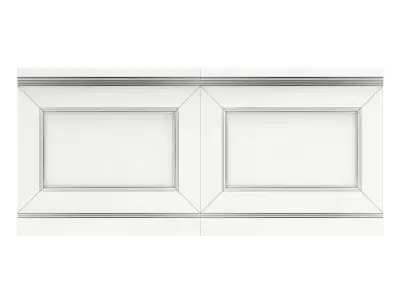 Classic Low Wall Panel 3D model