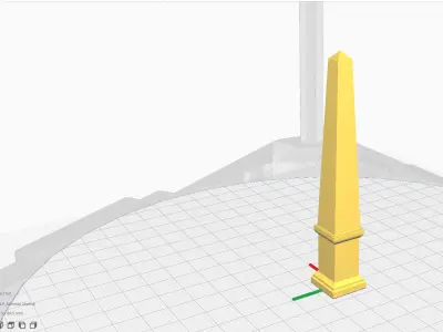 Minimalist Stone Obelisk  Low-poly 3D model