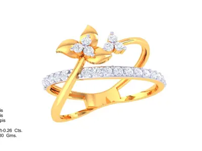 Women Ring  Render 3dm STL OBJ FBX Details 3D print model 314