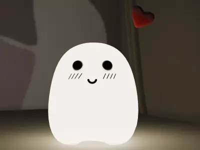 Ghost Night Lamp Free 3D model
