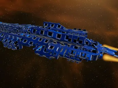 Space Game Unity Asset Pack Low-poly 3D model