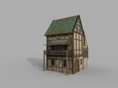 Medieval I Fantasy House 1 Low-poly 3D model