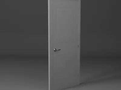 Contemporary classic INTERIOR DOOR Free low-poly 3D model