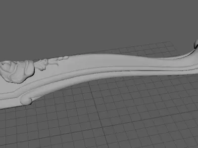 leg High quality 3d models for processing on a cnc machine  3D model 15