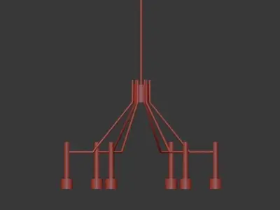 Ella chandelier 3D model