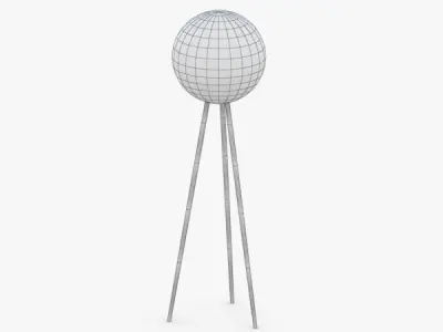 1418 - Floor Lamp Low-poly 3D model
