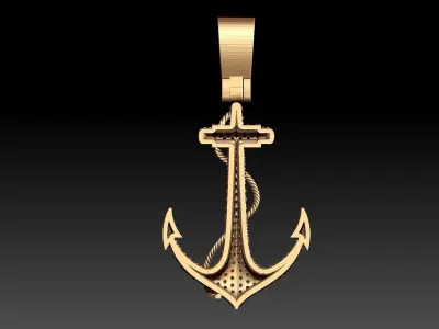ANCHOR PENDANT 3D print model get