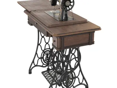 Rare Singer sewing machine 3D model