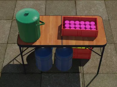 Drinking water 3D model